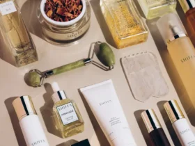 A vibrant display of summer beauty products from top Beauty Brands, showcasing essentials for a radiant summer look.